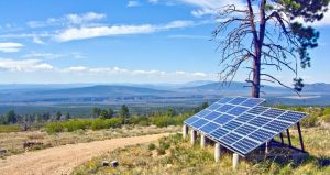 solar panels at Lama Foundation
